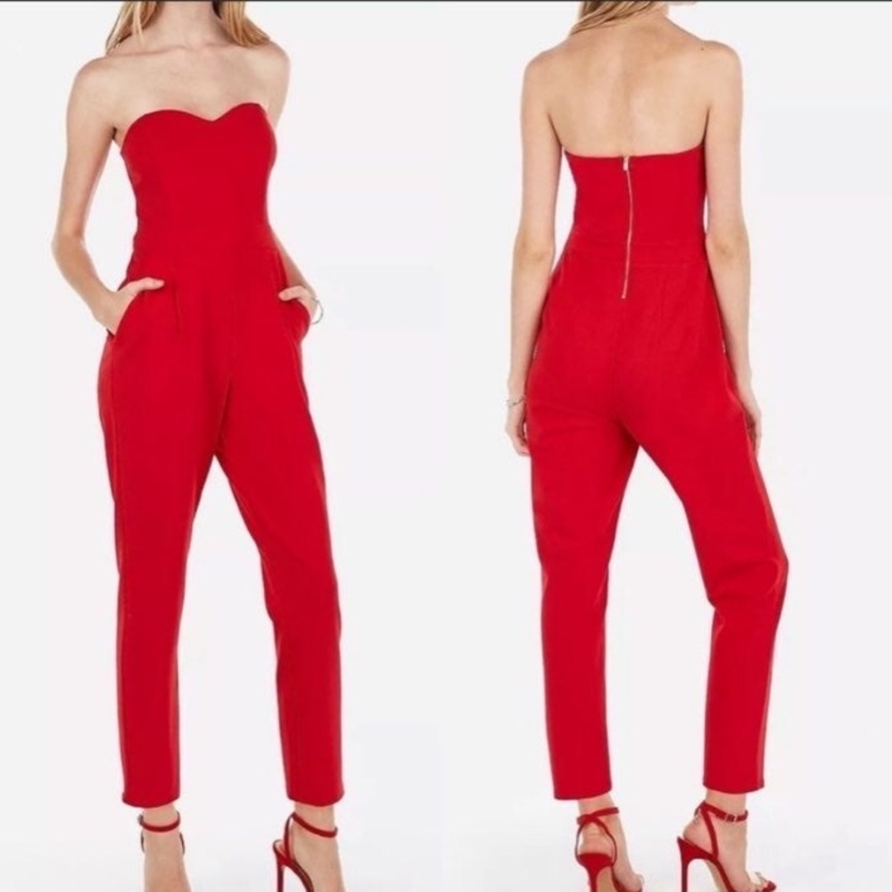 EXPRESS Sweetheart Strapless Romper - Picture 3 of 7